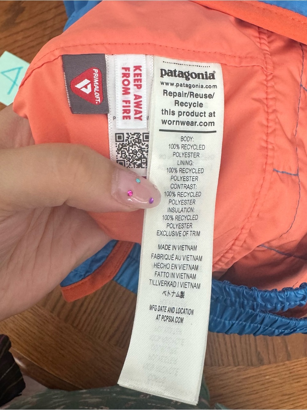 Patagonia Baby Nano Puffer-Alls in Color Uplift Blue - Picture 5 of 8